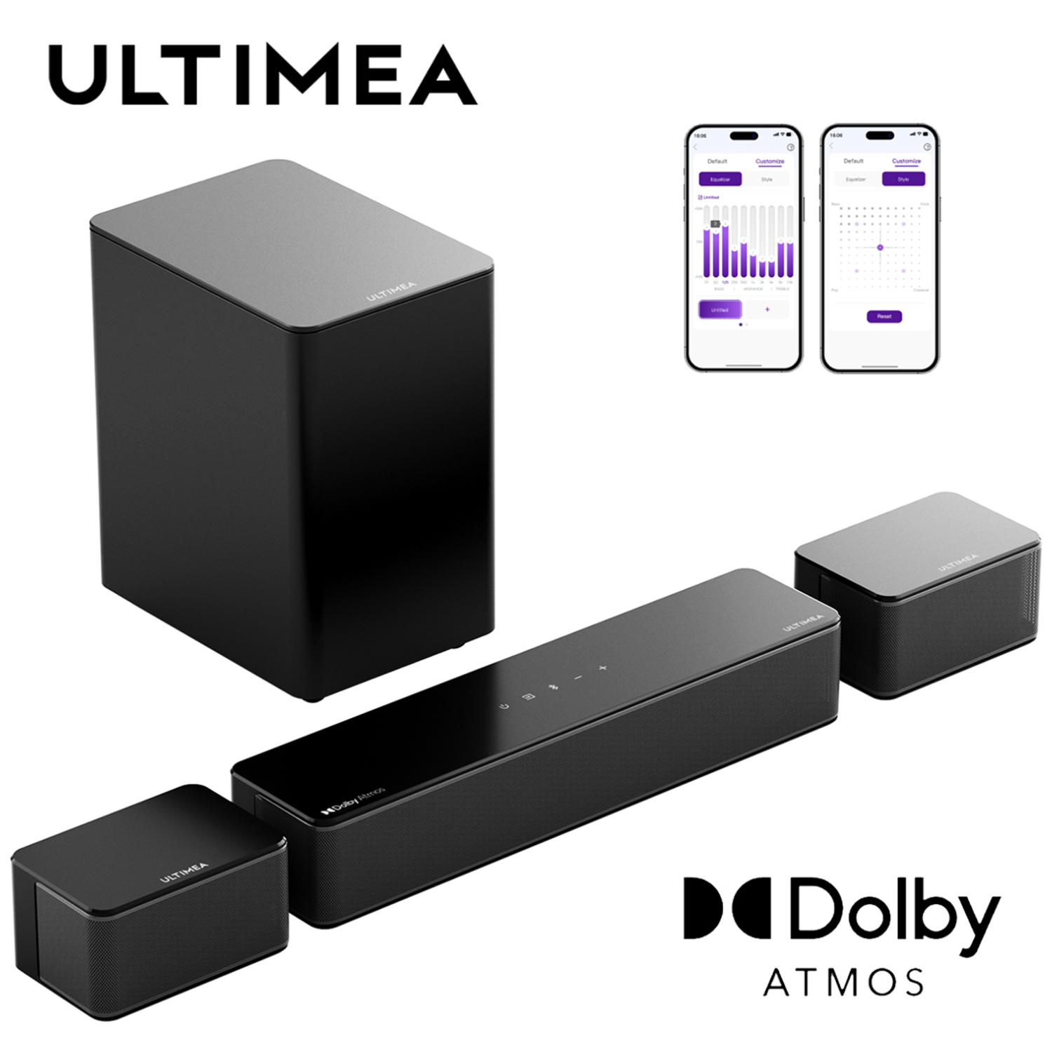 Home Cinema Atmos - ULTIMEA 5.1 Soundbar with Dolby Atmos,