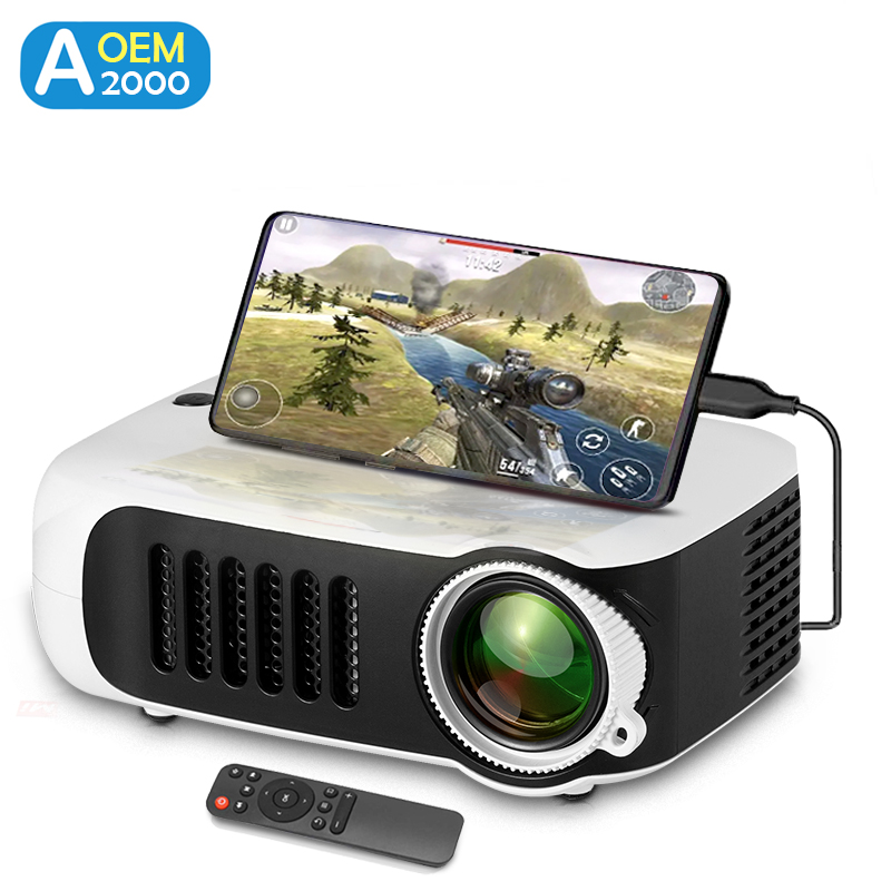 Home Cinema Laser Projector - A2000 Mini Projector Portable Home Cinema