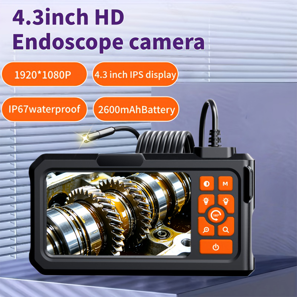 Home Cinema Led - 4.3 Inch IPS Screen Industrial Endoscope