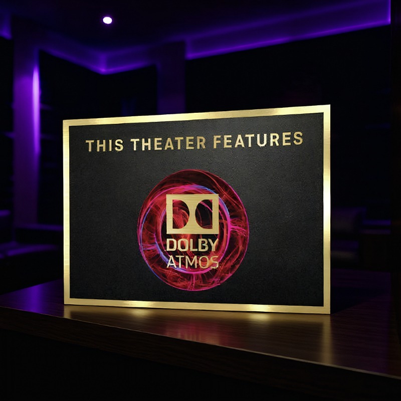 Home Cinema Atmos - Dolby Atmos Home Movie Theater Sign