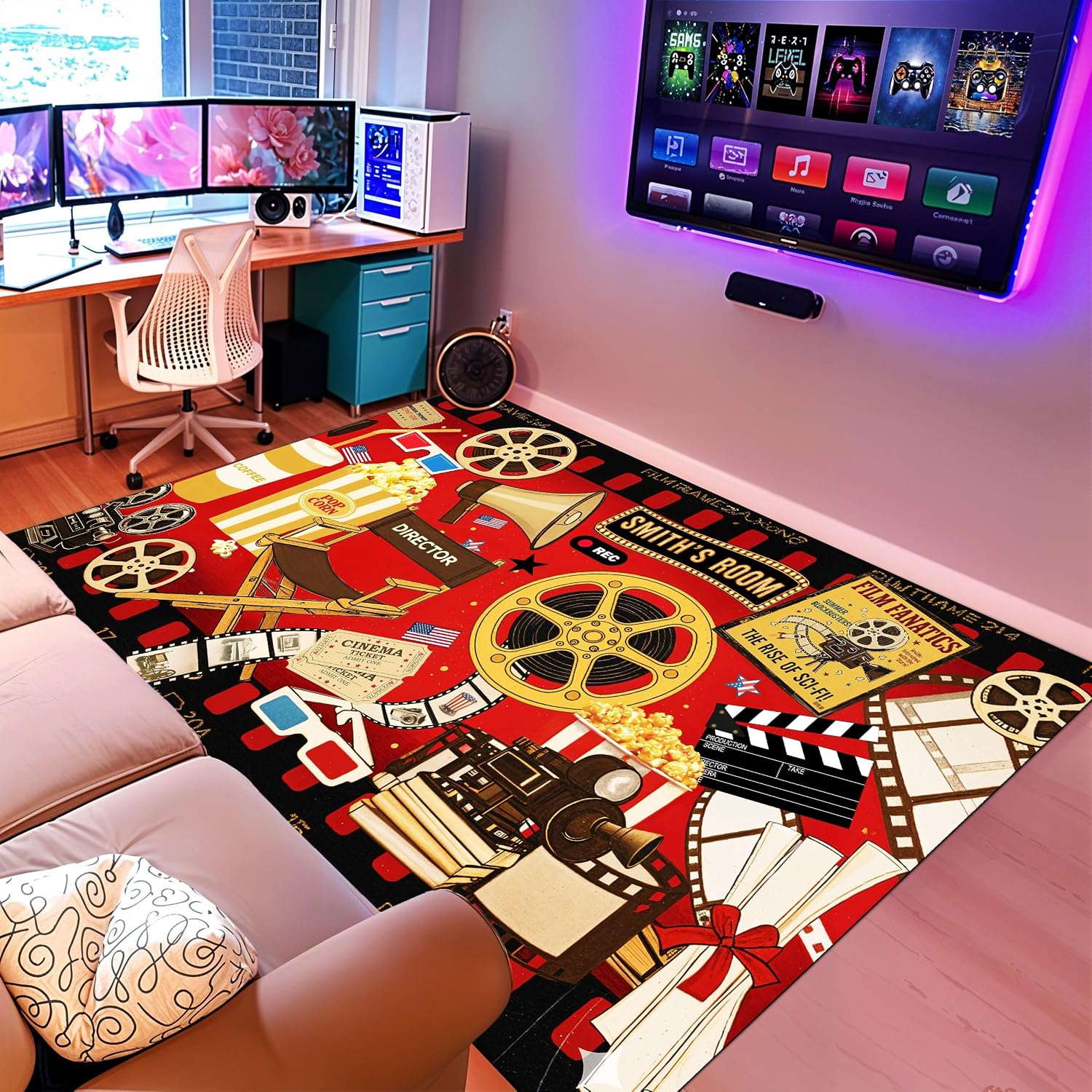 Custom Name Cinema Theme Carpe - огляд і ціна Home Cinema Flooring