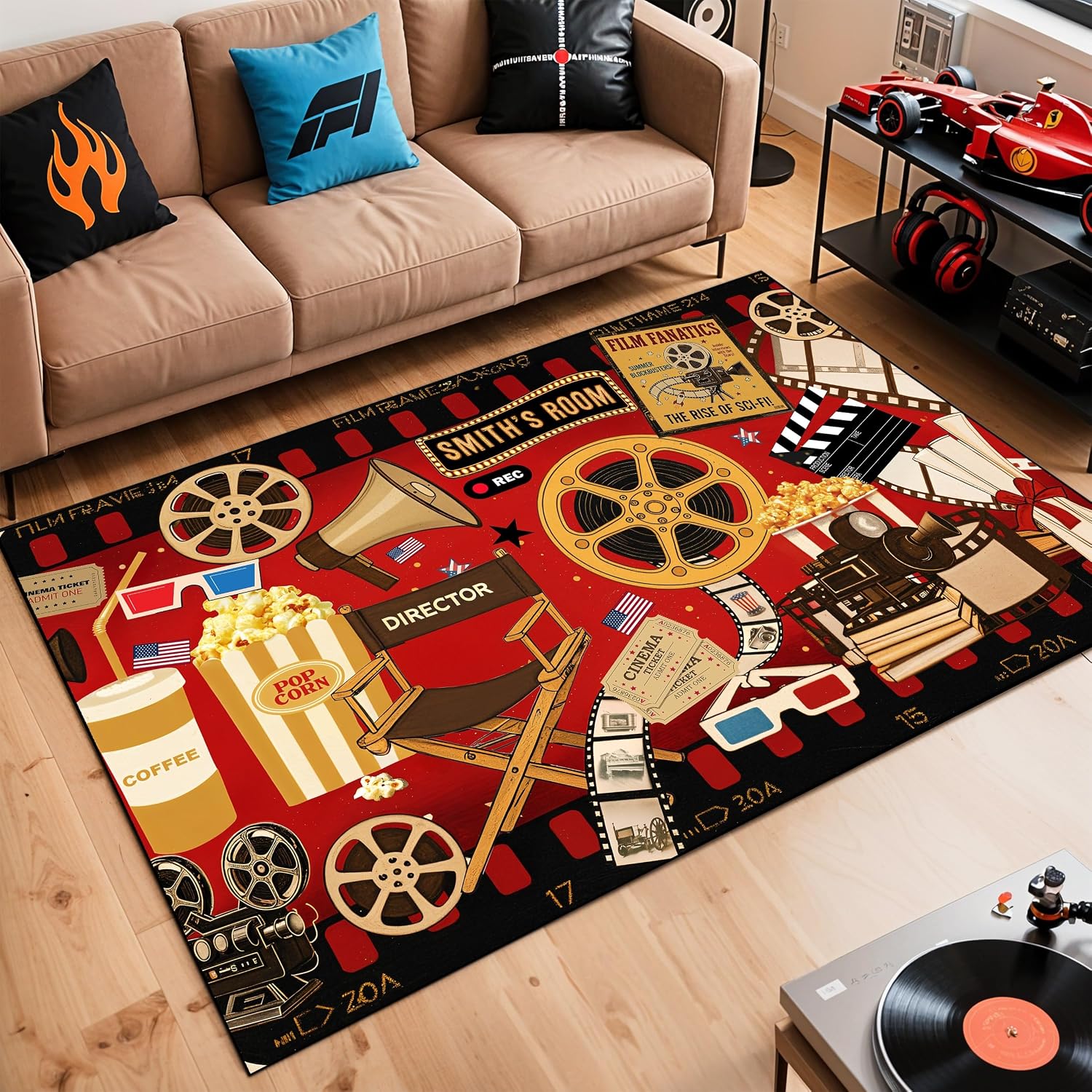 Custom Name Cinema Theme Carpe - огляд і ціна Home Cinema Flooring