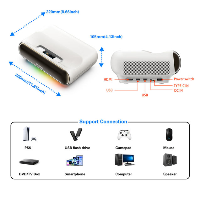 Triple Color Laser Projector U - огляд і ціна Home Cinema Laser Projector