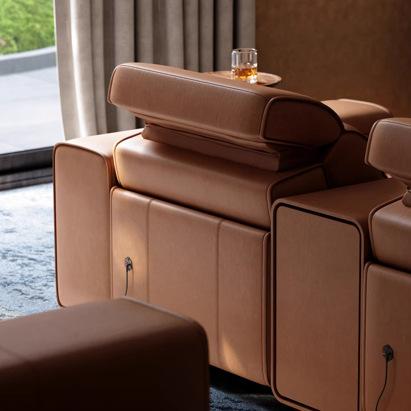 Top-grain Leather Electric Sof - огляд і ціна Home Cinema Room Size