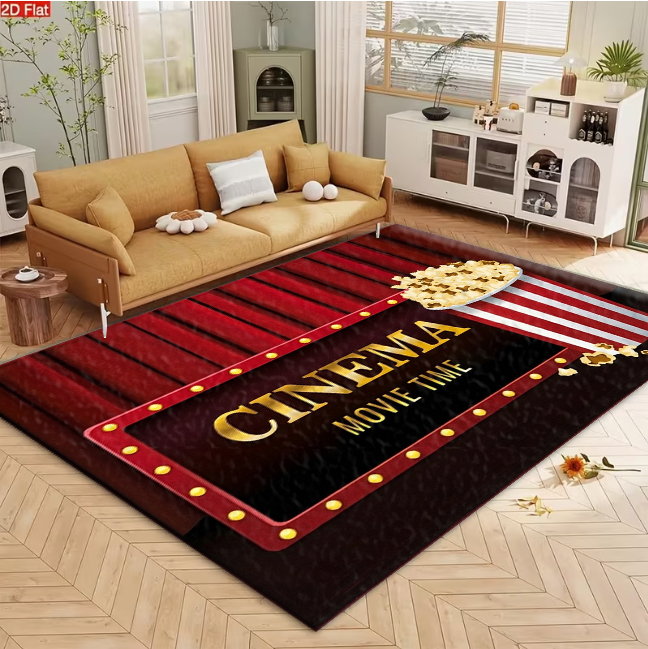 Cinema Movie Time Popcorn Them - огляд і ціна Home Cinema Flooring