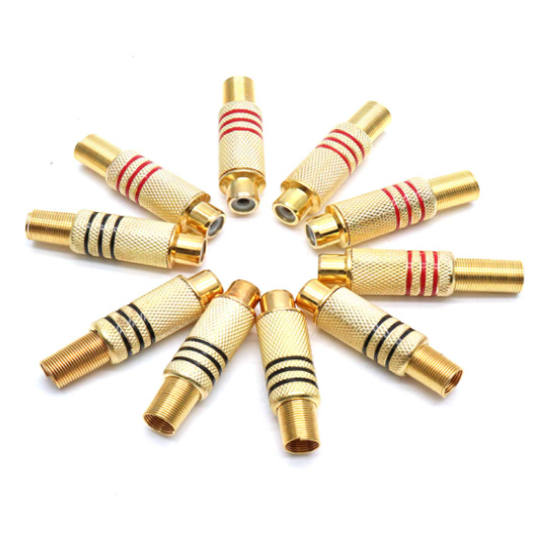4PCS RCA Plug Gold Plated Sold - огляд і ціна Home Cinema Installation